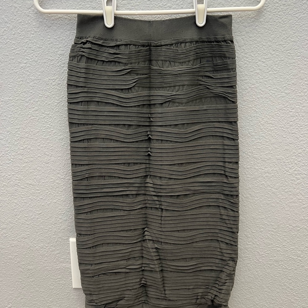 Grey body con skirt.